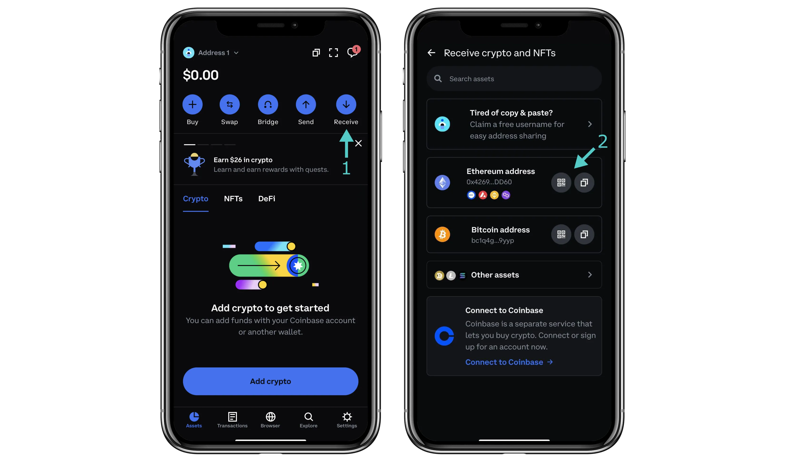 Coinbase Unified Wallet App 2025 screenshot