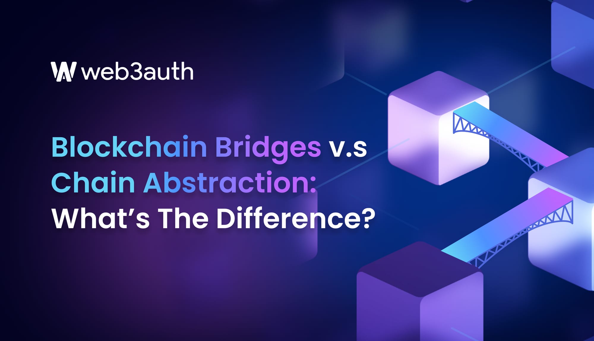 Visual representation of intent-based chain abstraction seamlessly connecting multiple blockchains for improved DeFi user experience