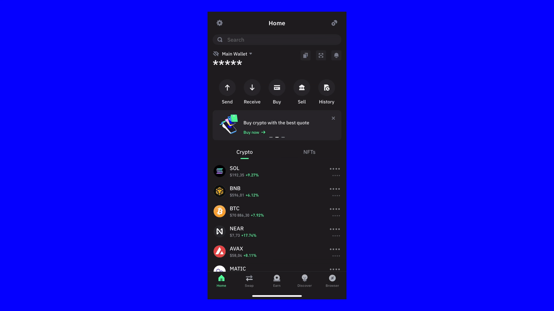 Trust Wallet unified interface