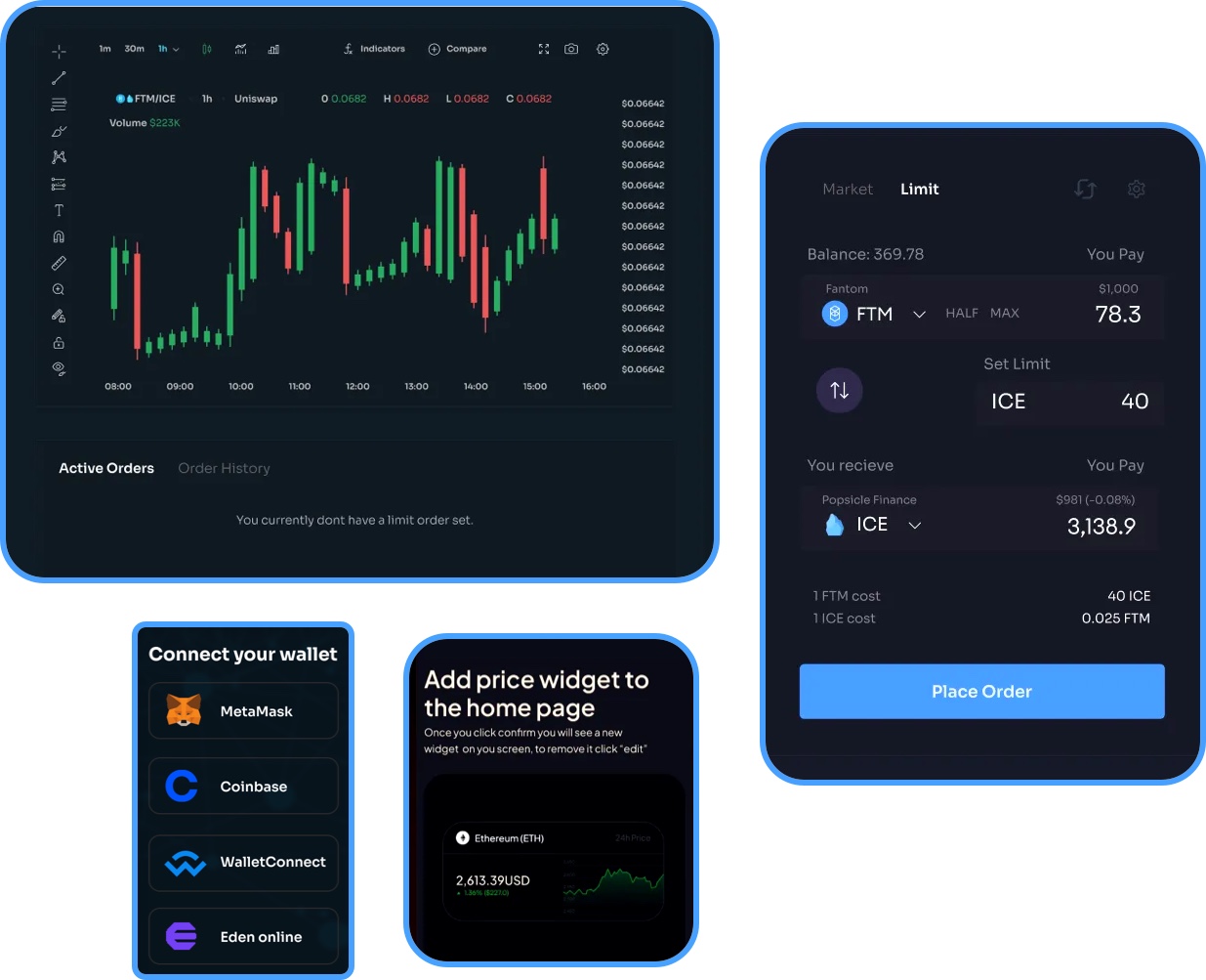 real-time cross-chain execution tracker UI wallet