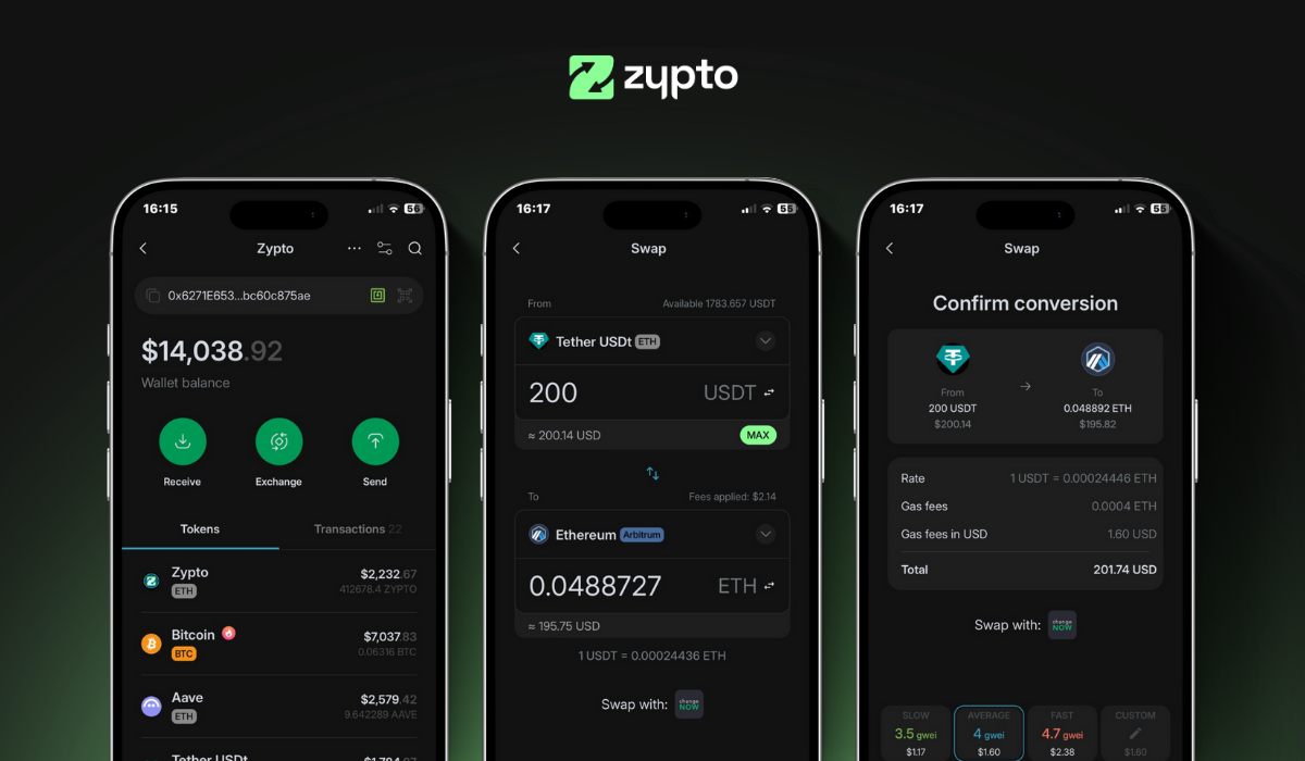 cross-chain swap feature in crypto wallet