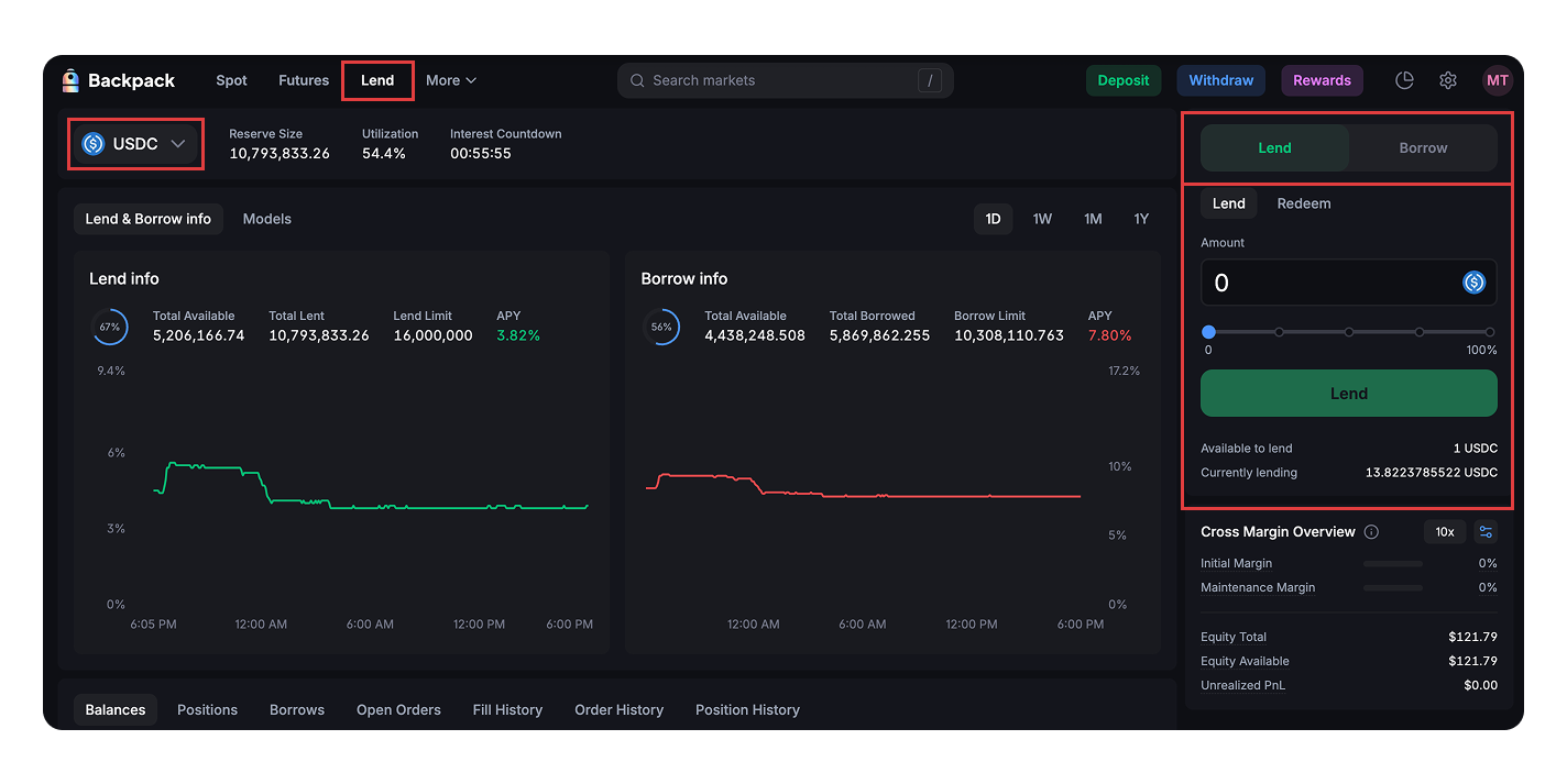 Backpack Exchange unified dashboard