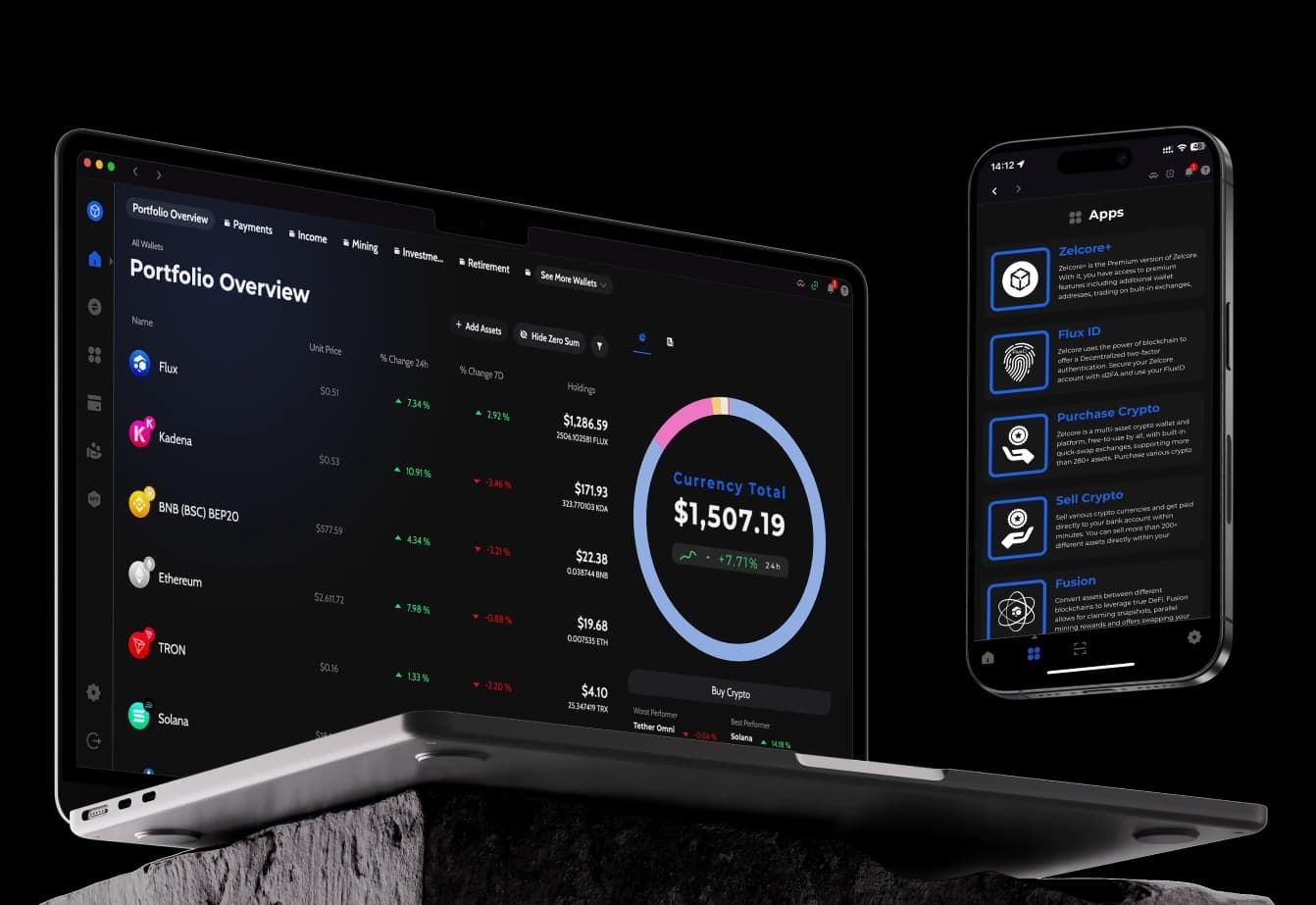 User-friendly cross-chain wallet interface displaying assets from multiple blockchains in a unified dashboard