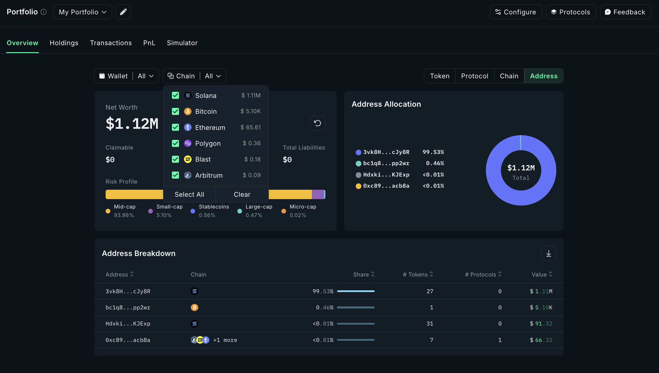 multiple crypto wallets for blockchains