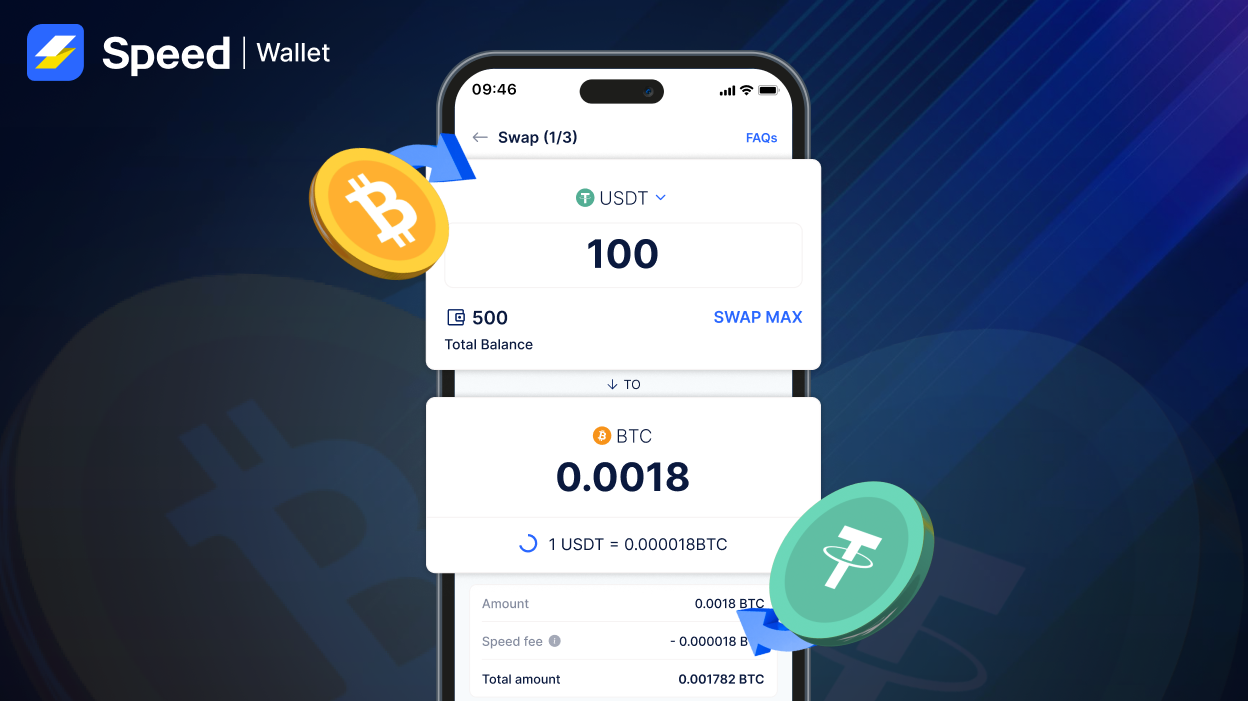 fast swap speed icon blockchain