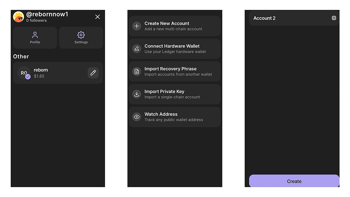 PUM Exchange Unified Multi-Chain Wallet interface
